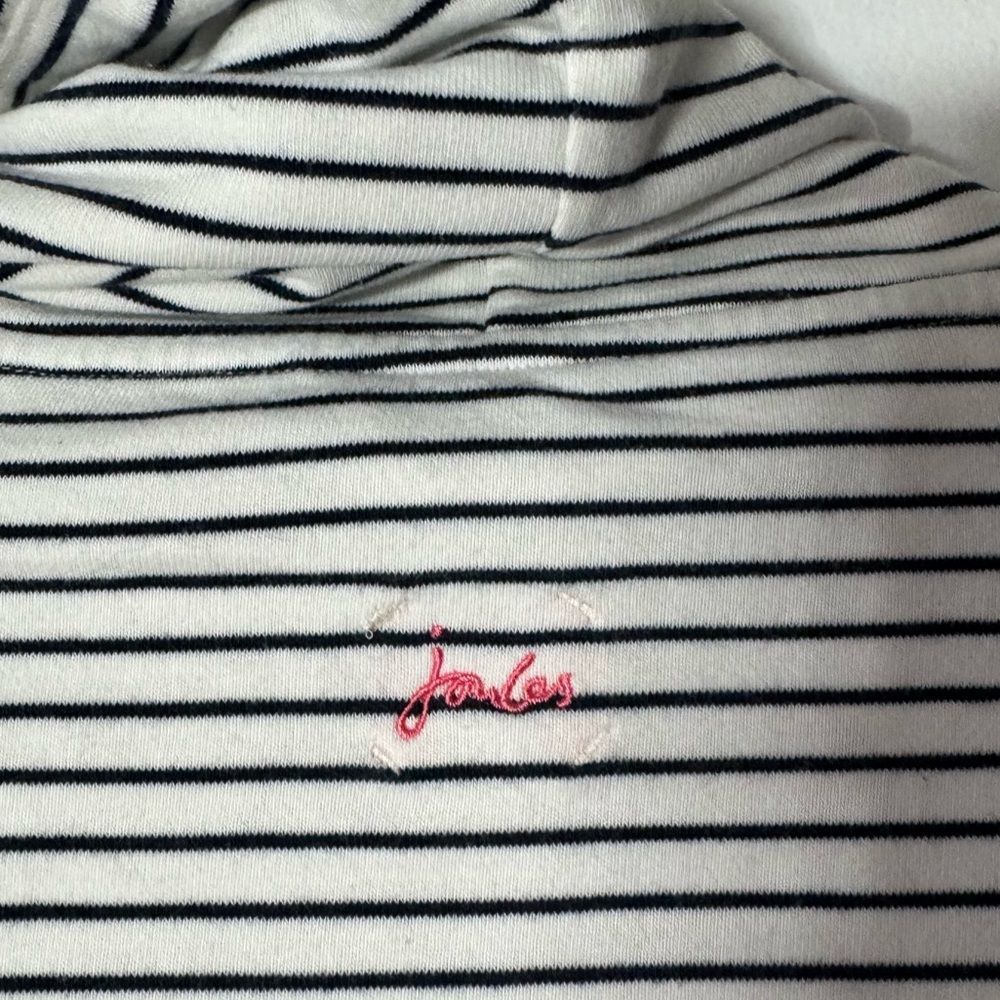 Joules Stripe Turtleneck Dolman Sleeve Sweatshirt - Picture 5 of 8